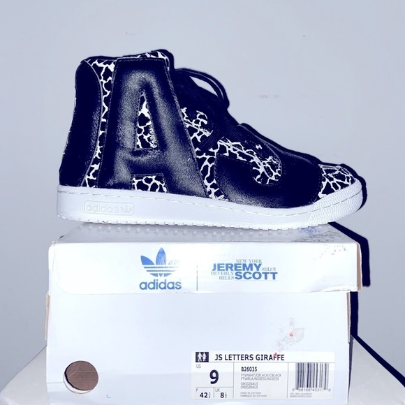 Jeremy Scott Adidas JS Lettters Giraffe us9 grail​​​​​